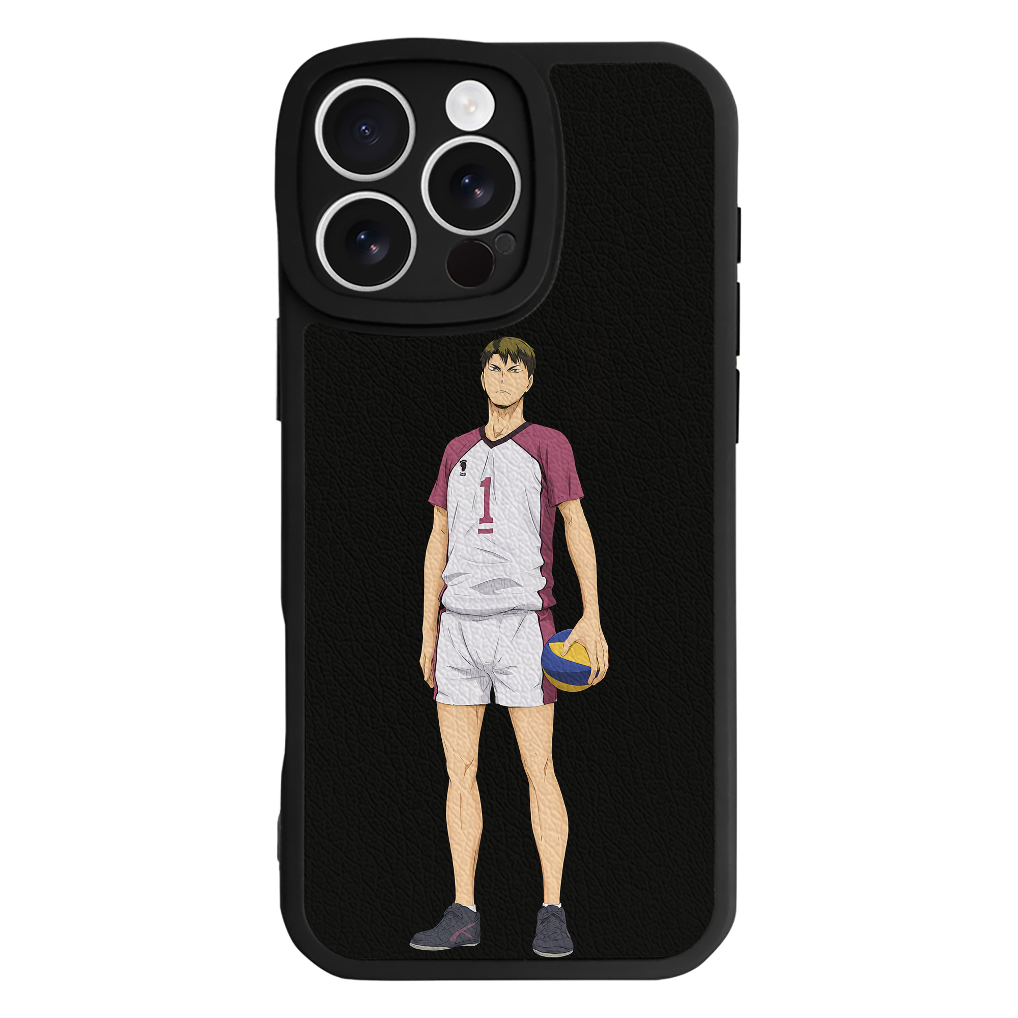 （画像用） ハイキュー!! Haikyu!! 【iPhone 16シリーズ対応】シリコンスマホケース（レザー調） 材質：シリコン
